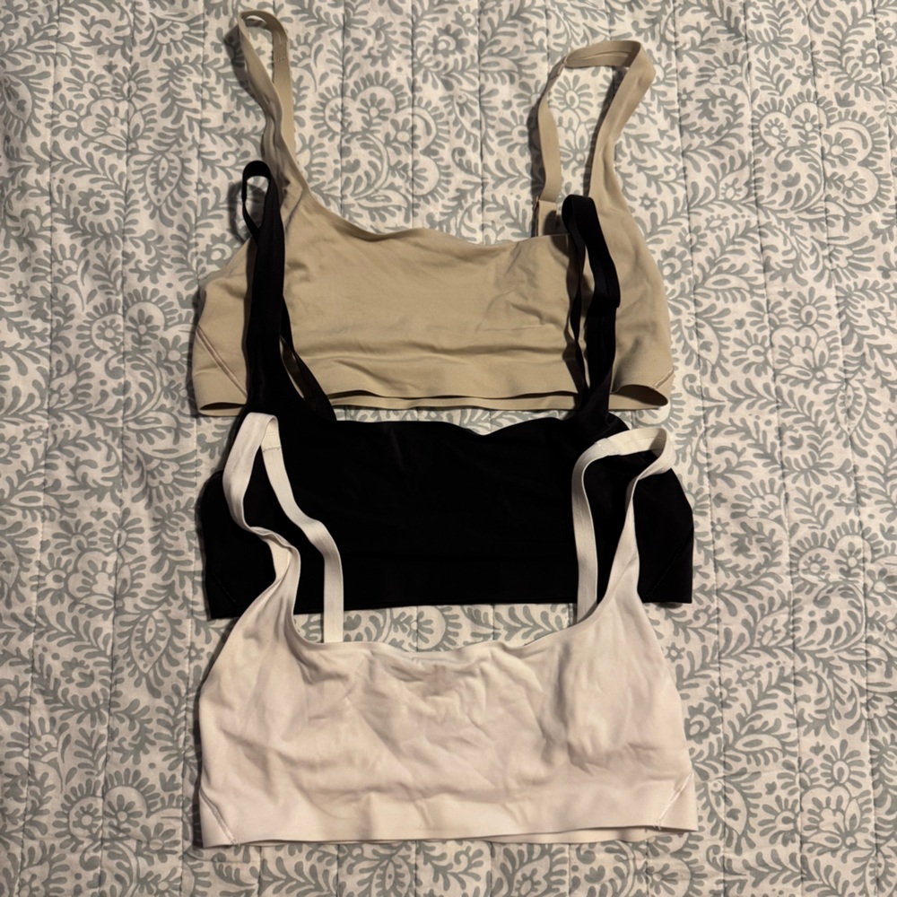 3 Lululemon athletica Wundermost Ultra-Soft Nulu Scoop-Neck bralettes